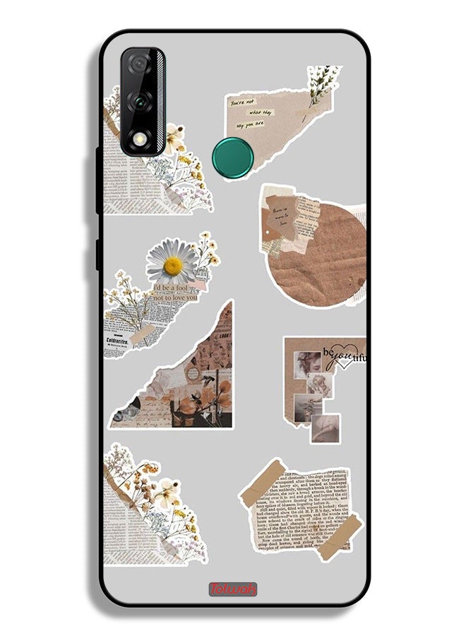 Tolwak Huawei Y8s Protective Case Cover Pieces Of Paper Stickers - Image 2
