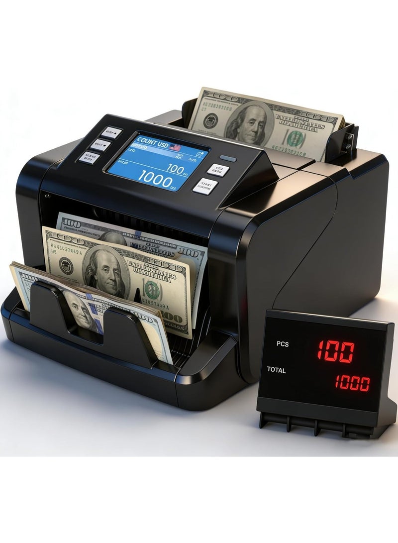 CRONY P80  high quality Dual Multi-Currency Value Counter machine Banknote Verifiers Money Counter - Image 1