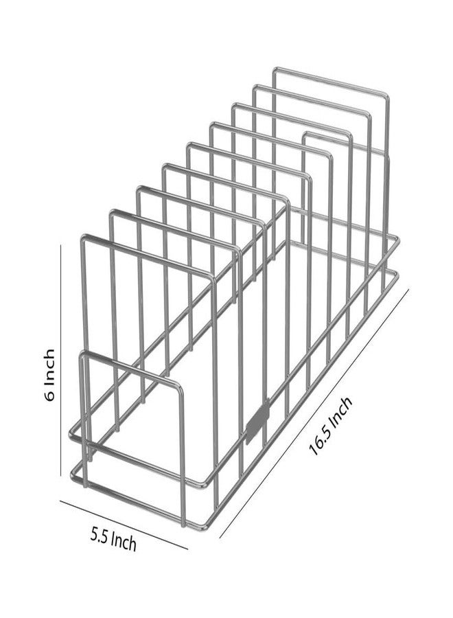 Gra8 Stainless Steel Foldable Dish Rack - Space Saving Multi-Tier Dish Stand for Plates Bowls Utensils - Compact Kitchen Dish Organizer Drainer (Square) - Image 3