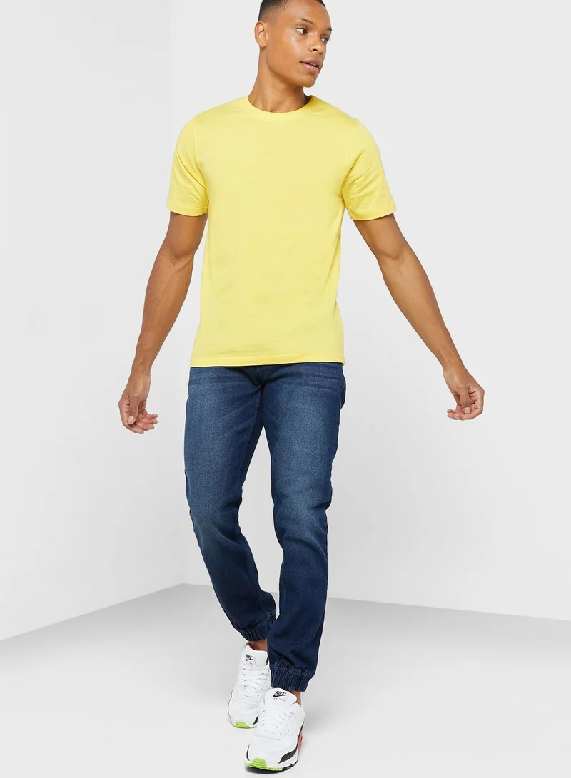 Seventy Five Slim Fit Heavy Wash Jogger Jean