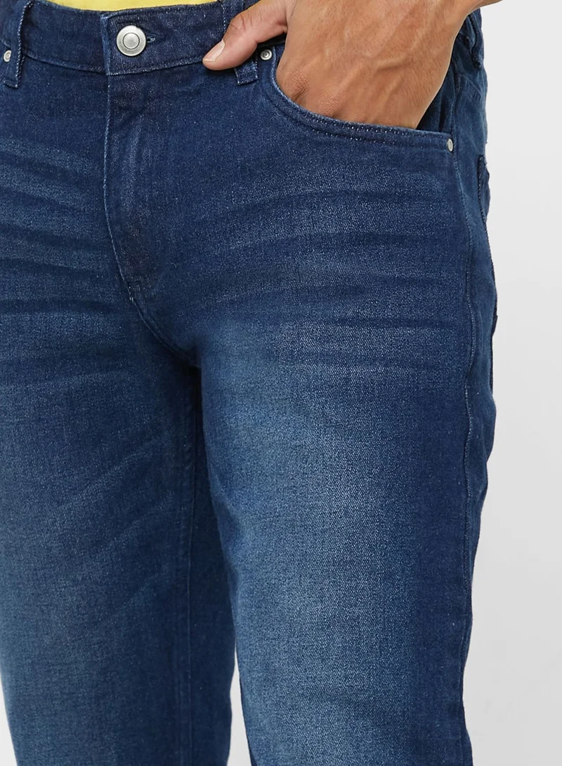 Seventy Five Slim Fit Heavy Wash Jogger Jean