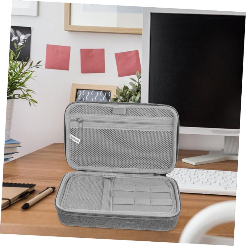 Black Wear Resistant Electronic Organizer Bag Travel Storage Pouch for Cables Chargers Earphones - Image 3