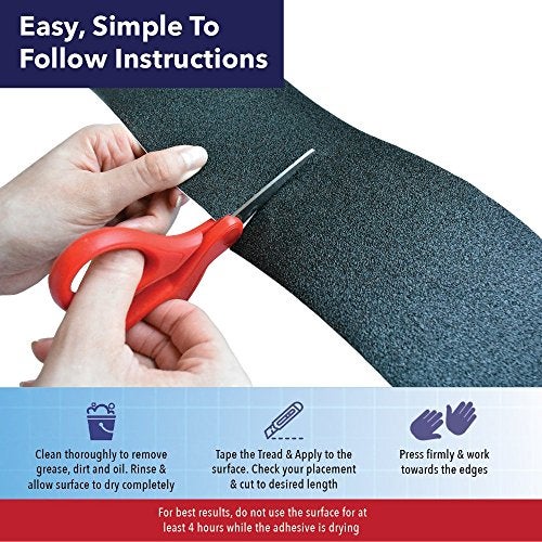 Slip Doctors Non-Slip Stair Treads (25 Pack) for Indoor & Outdoor Steps – Anti-Slip Pre-Cut Adhesive Grip Tape to Increase Slip Resistance on Stair Nosing & Edges - Image 5