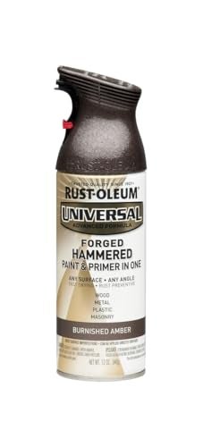 RUST-OLEUM RustOleum 271480 Universal All Surface Forged Hammered Spray Paint 12 oz Burnished Amber - Image 1