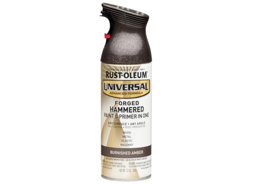 RUST-OLEUM RustOleum 271480 Universal All Surface Forged Hammered Spray Paint 12 oz Burnished Amber - Image 3