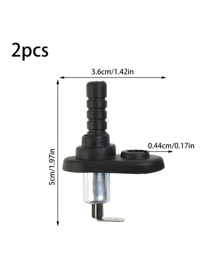 2 Pcs Universal Car Engine Door Switch Black with Metal Bracket Durable Ignition Switch - Image 2