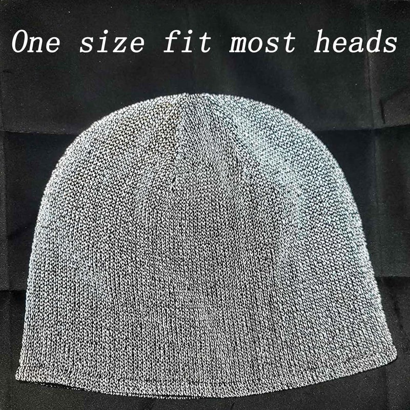 AMNQUERXUS Reflective Beanie Hat High Visibility Warm Winter Loop Knit Cap Gifts for Women Men - Image 5