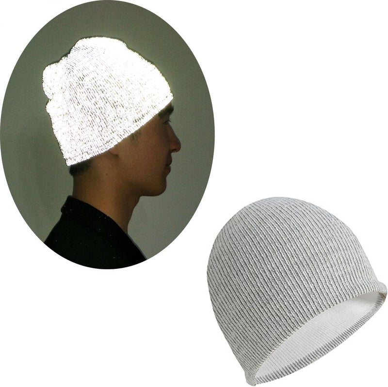 AMNQUERXUS Reflective Beanie Hat High Visibility Warm Winter Loop Knit Cap Gifts for Women Men - Image 2