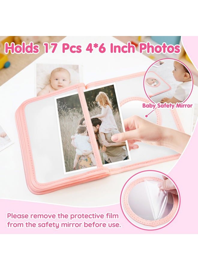 AUVCAS Baby's My First Photo Album Soft Photo Cloth Book, Boho Rainbow Baby Photo Album, Baby Photo Book with Safe Mirror, Baby Memory Album Shower Gift for Newborns Toddlers & Kids, 4x6 Inch Photos. - Image 4