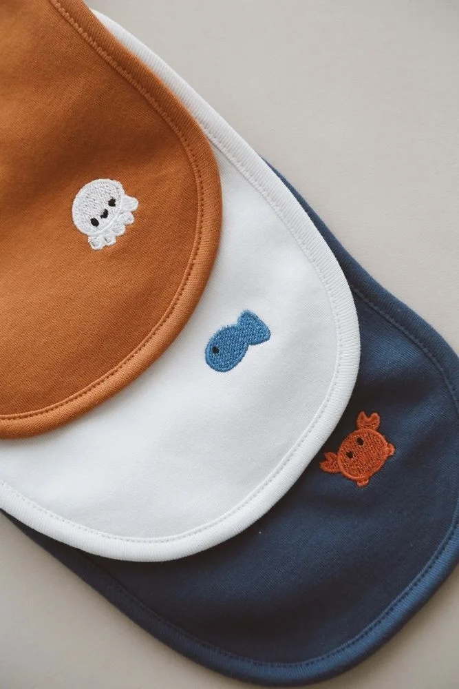 اوهلالا كوالا Triple Ribbed Baby Bib 0-3 Months