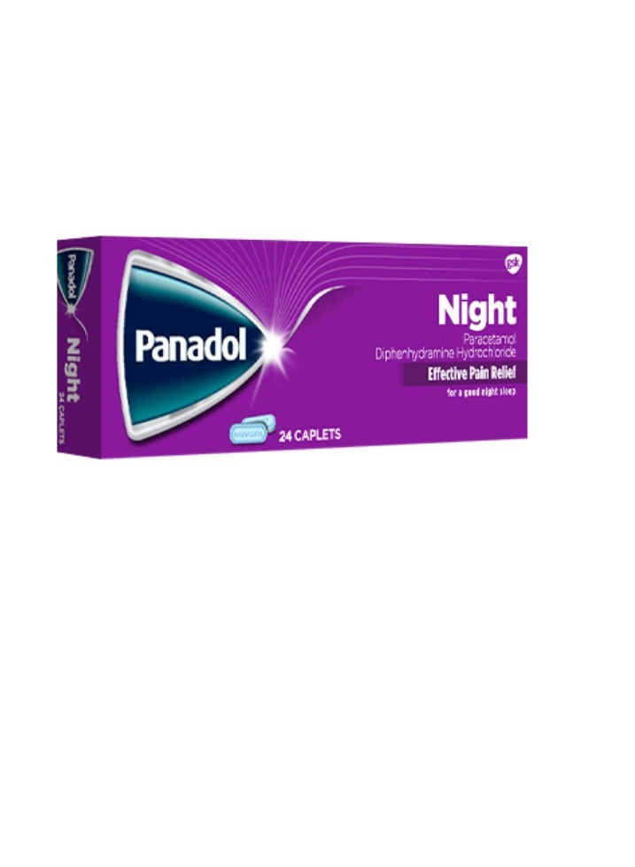 Panadol بانادول نايت 24 كبسولة لتخفيف الألم الفعال