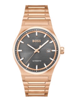 HUGO BOSS HUGO BOSS ROUND ANALOG MEN'S GREY CASE WATCH - 1514185  - Image 2
