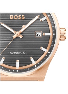 HUGO BOSS HUGO BOSS ROUND ANALOG MEN'S GREY CASE WATCH - 1514185  - Image 4