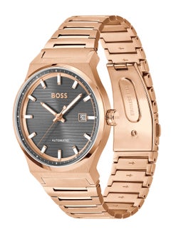 HUGO BOSS HUGO BOSS ROUND ANALOG MEN'S GREY CASE WATCH - 1514185  - Image 1