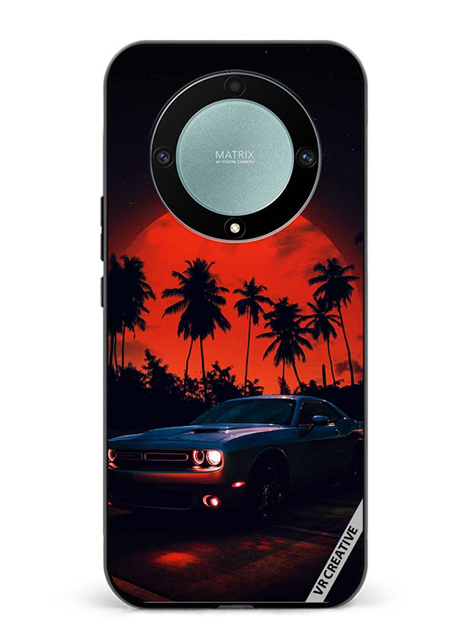 VR CREATIVE Protective Case Cover For Honor X9b Vintage Car Design Multicolour - Image 1