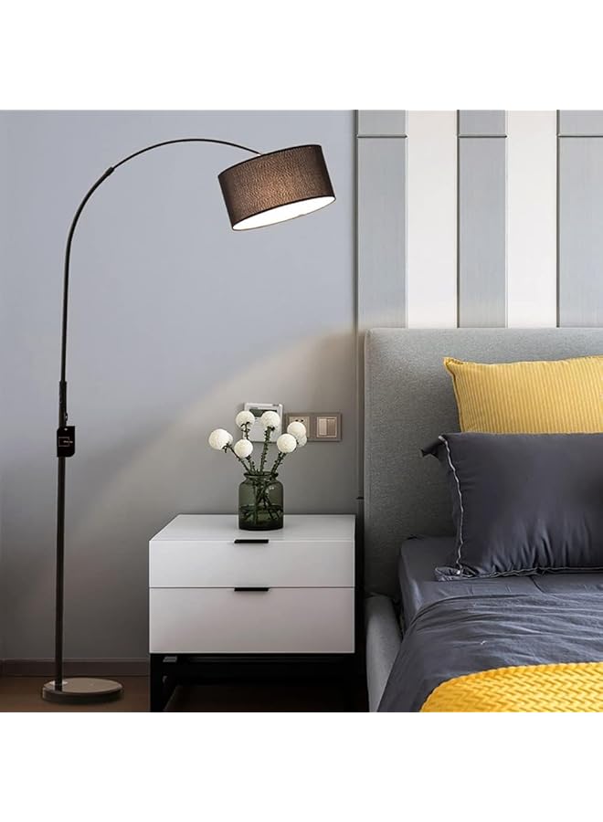 شاربدو مصباح أرضي على الطراز الاسكندنافي مع جهاز تحكم عن بعد وإضاءة LED بدرجة حرارة لون قابلة للتعديل لغرفة المعيشة وغرفة النوم - Image 2