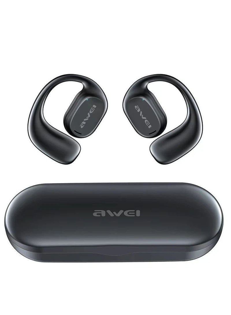 Awei T69 True Wireless Bluetooth Air Conduction Sports Earbuds with Charging Case - Image 1