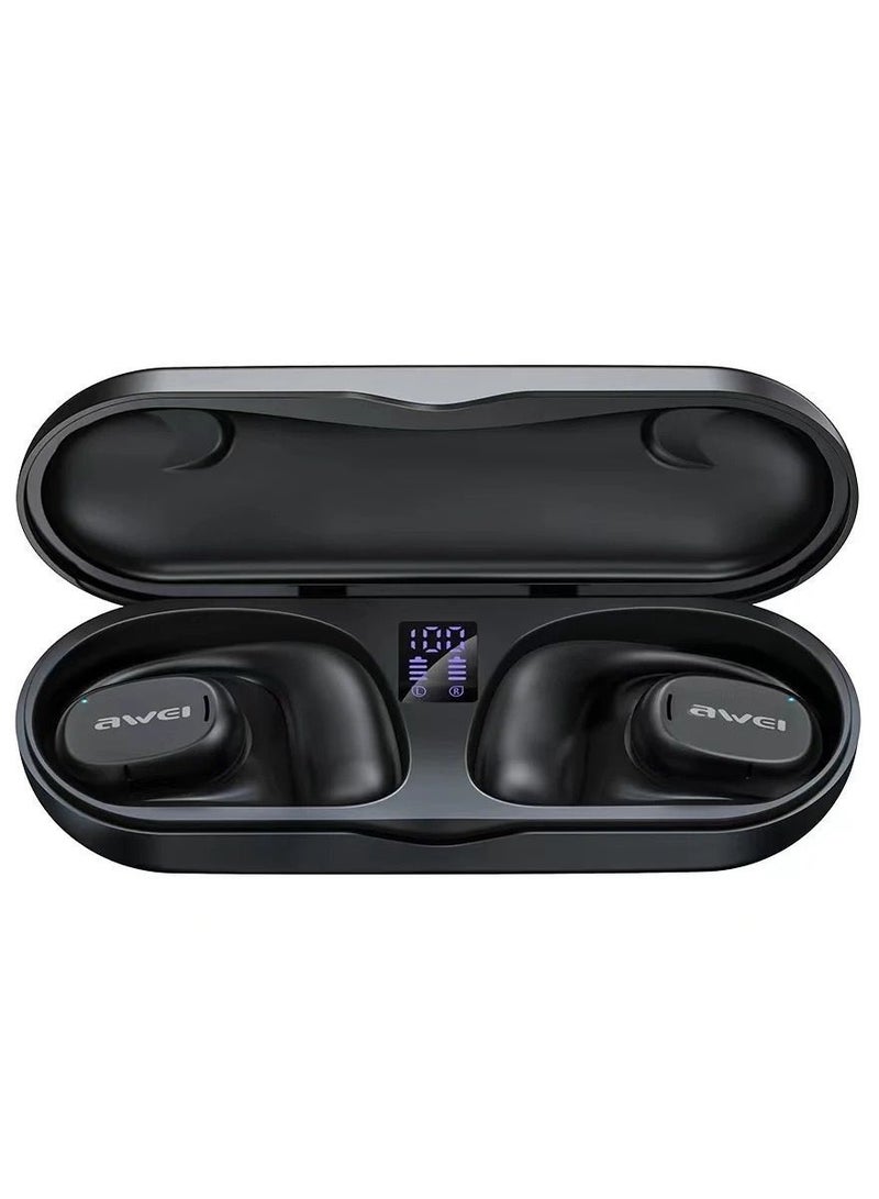 Awei T69 True Wireless Bluetooth Air Conduction Sports Earbuds with Charging Case - Image 2