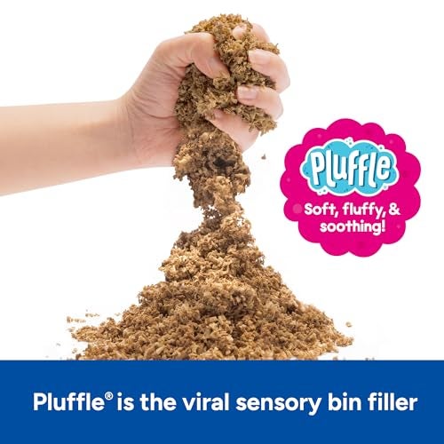 Educational Insights Pluffle Sand 2Pack Sensory Bin Foam Set No Mess Alternative to Sand Toys Slime for Toddlers at Home or in The Classroom Fun Sensory Table Filler Gift for Kids Ages 3 - Image 5