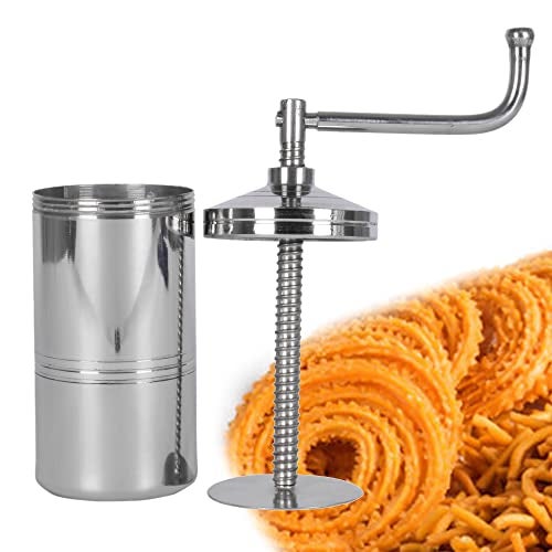 faas Chakli Press Maker Machine for Kitchen Tools/Sancha/Murukku/Bhujia/Idiyappam/noolputtu/Sevanazhi Sevaiya/janthikalu/bhujia Stainless Steel/Making Different Types/Free 6 Different Jalis. - Image 2
