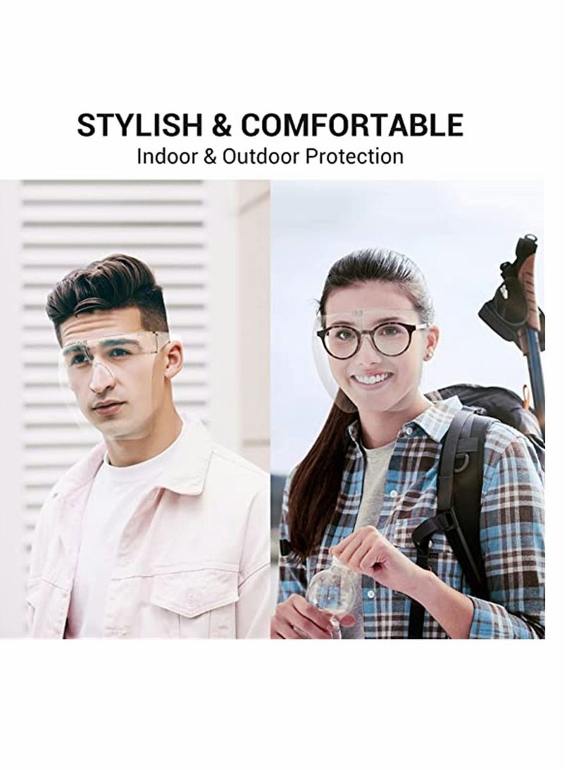 Y&D Face Shield, Kid Goggle Sunglasses Visor Full Cover Daily Protective Eyewear, Reusable Anti-Saliva Anti-Fog Windproof Dustproof Dark Brown, 1 Pcs - Image 3