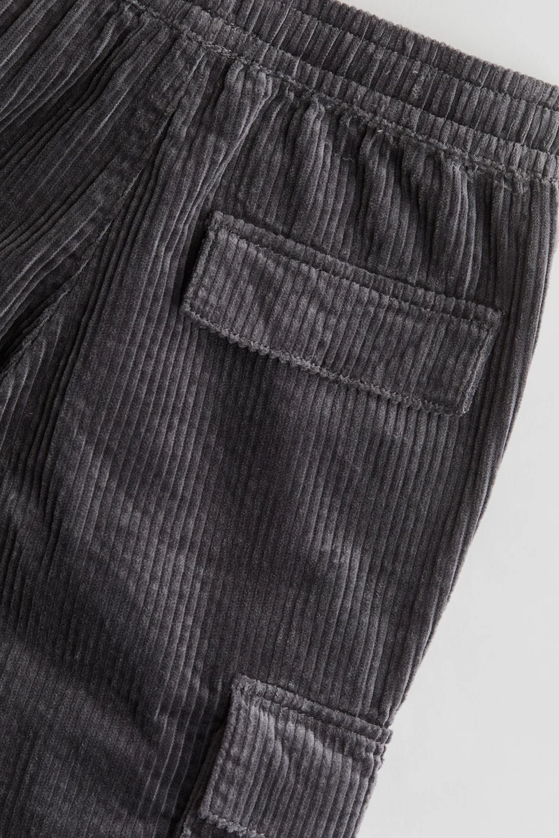 H&M Corduroy Cargo Joggers