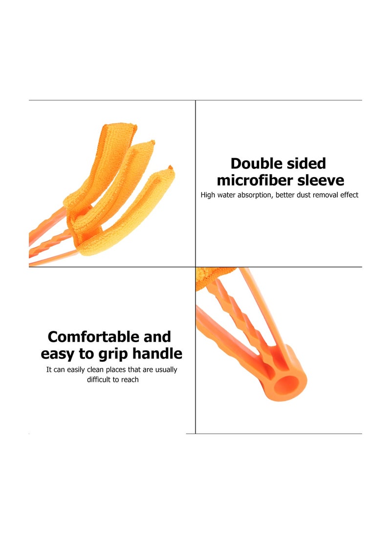 Cleaning Duster For Car AC Vent, Window Track Cleaning Brush Shutter Cleaner With Ergonomic Handle - Image 5