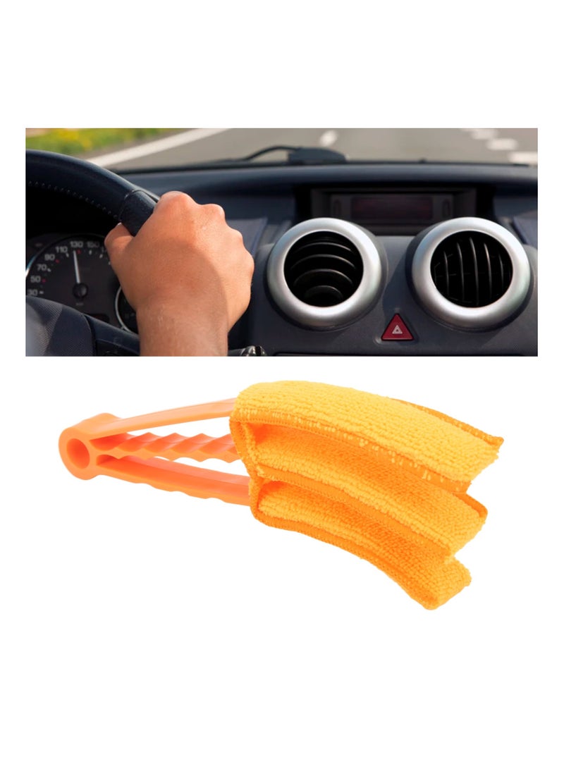 Cleaning Duster For Car AC Vent, Window Track Cleaning Brush Shutter Cleaner With Ergonomic Handle - Image 4