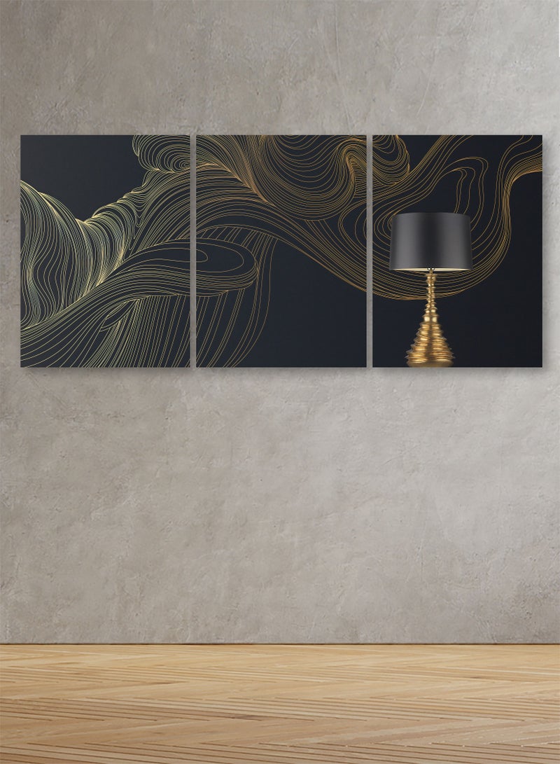Marktna Decorative Wall Art Painting with a Modern Design, 3 Pieces, Size 120x60cm - Image 1