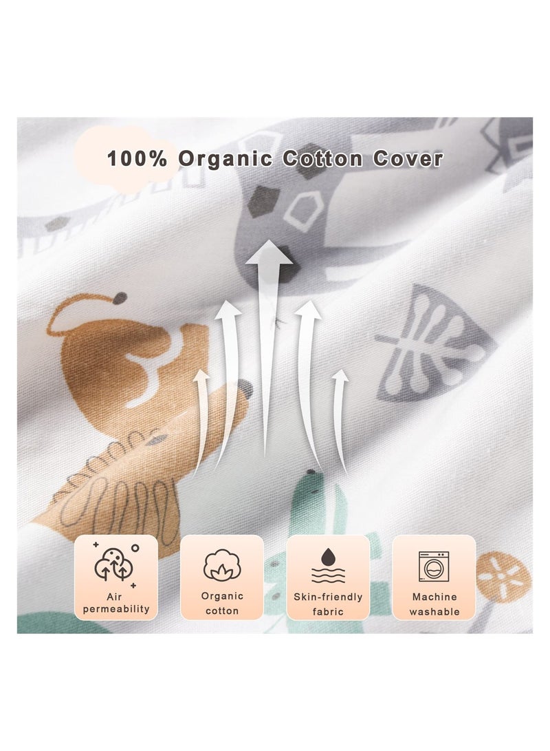 Organic Cotton Baby Nest Cover Portable Lounger for Infants Lightweight Travel Mattress Protector Ideal for Newborns - Image 3