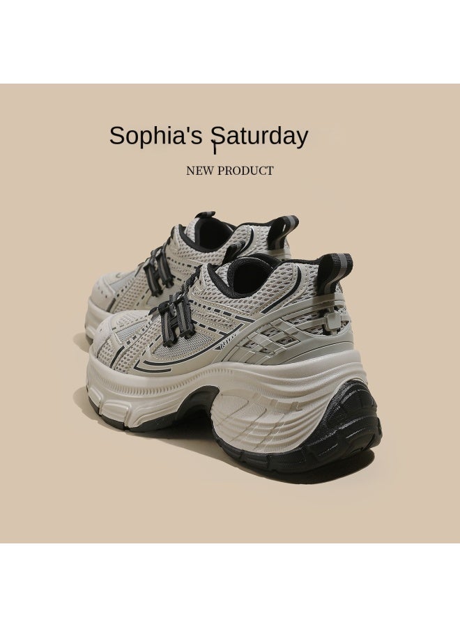 SAFIYA Instant 7cm Lift Saturday's 2025 New Platform Sneakers For Women, Casual Athletic Shoes With Thick Sole - Image 3