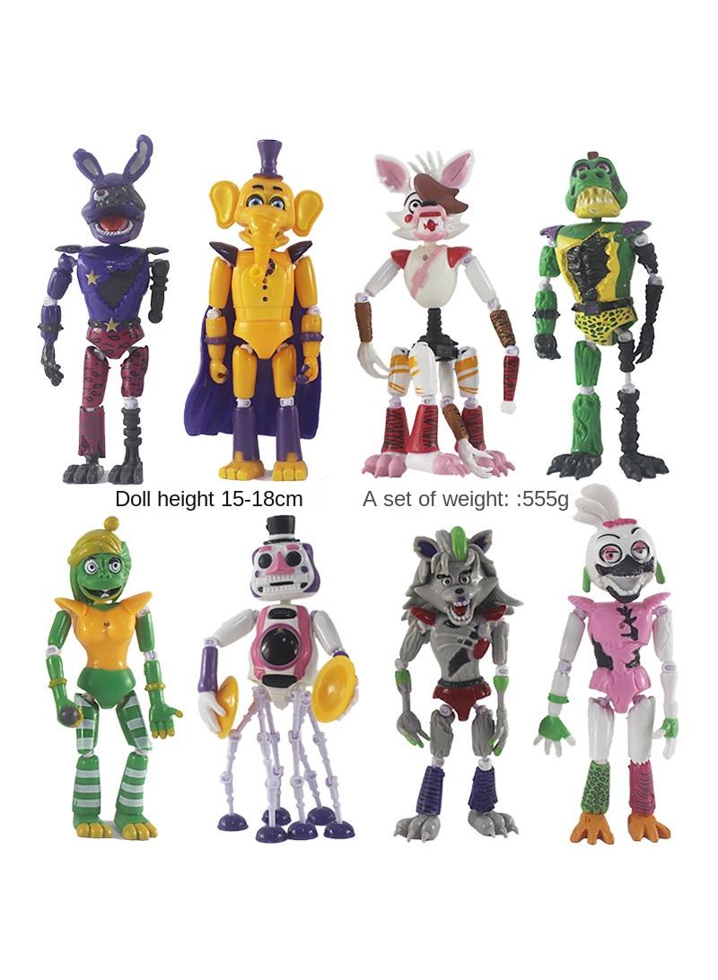 general 8 Pcs Five Nights At Freddy's Toy Set Ideas Toys Battle Horror Game Model Ideas Toys Gifts for Adult & Kids