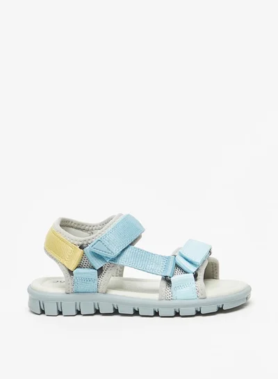 JUNIORS Boys Colourblock Floaters with Hook and Loop Closure