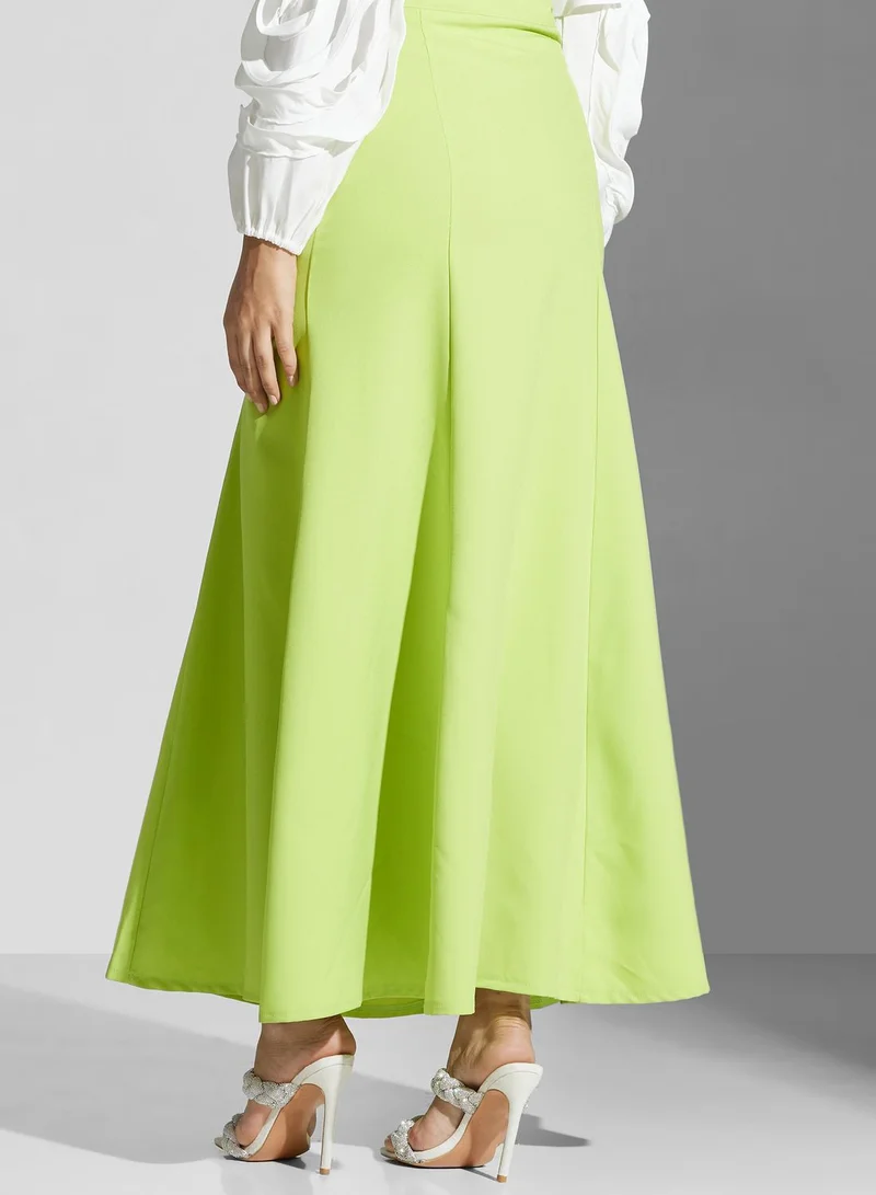 Golden Apple High Waist Tiered Skirt