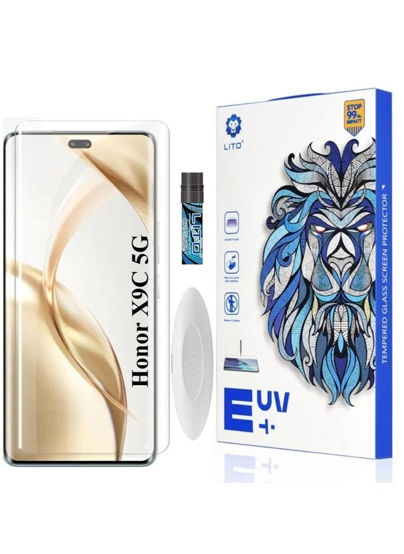 ليتو - واقي شاشة Lito Honor X9C Premium UV Liquid Glue من الزجاج المقوى مع تغطية من الحافة إلى الحافة - Image 1