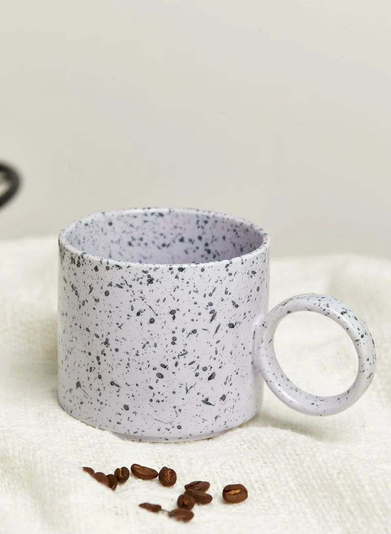 AURORA Blue Speckle Glaze Round Handle Mug