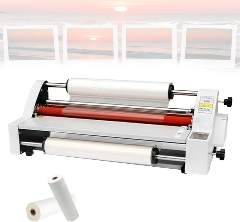 Digital Thermal Roll Laminator for Hot and Cold Use, 4 Rollers Ideal for School and Office,V480 - Image 1