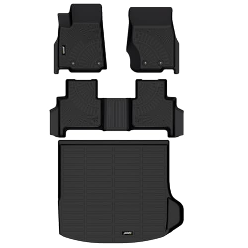 Jenofafor Jeep Grand Cherokee 20222025 Floor Mat Cargo Mat All Weather Floor Mats Set Car Mat for Grand Cherokee Include 4xe NOT for L or WK Automotive Full Set Accessories 2025 - Image 1