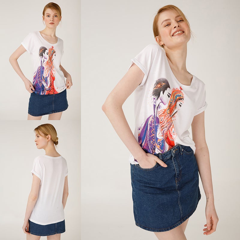 Love Women's  T-Shirt, Custom Design, Women's T-Shirt, Soft Cotton Fabric, Medium Size - Image 5