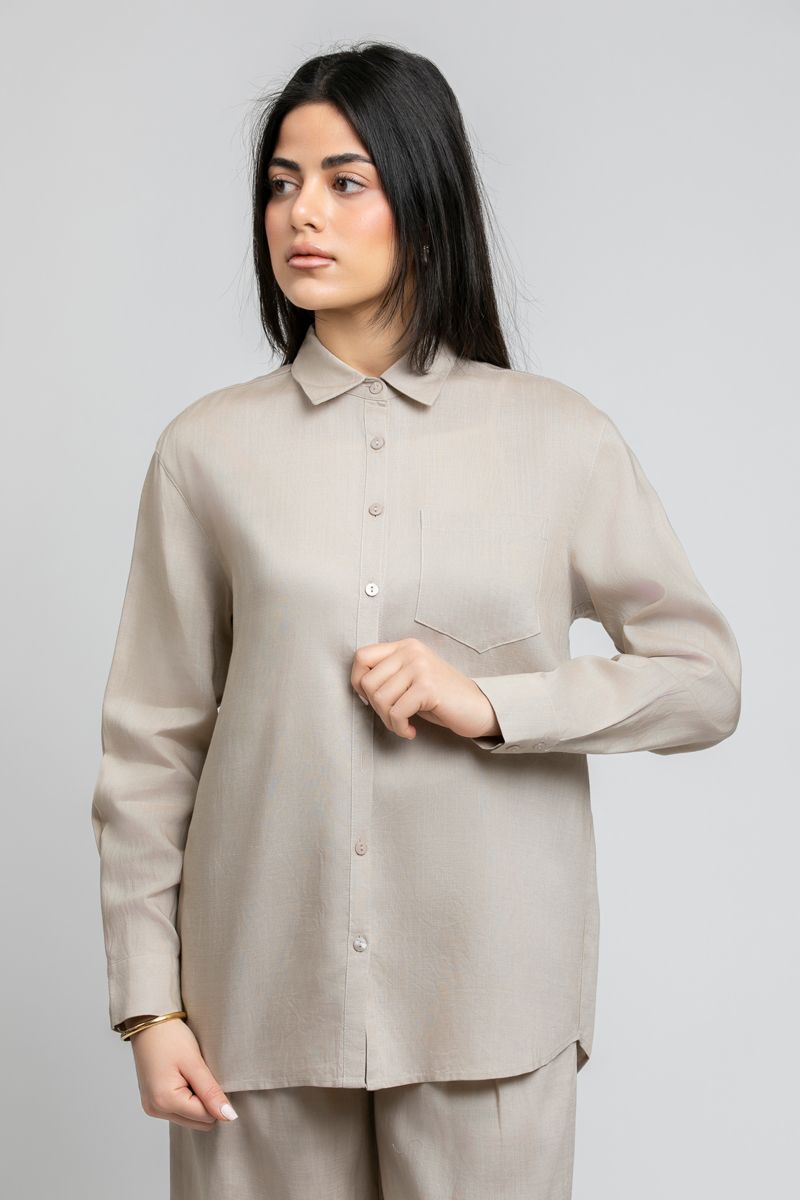 RINA Shirt with Front Pocket - Image 1