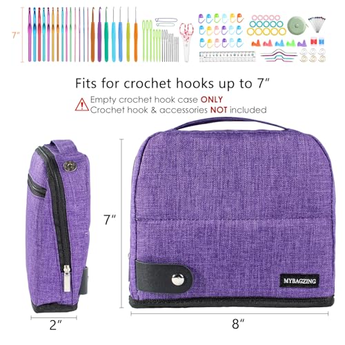 MYBAGZING Crochet Hook Case - Stand Up Organizer - Unique Design - Knitting & Crochet Supplies Holder - Image 2