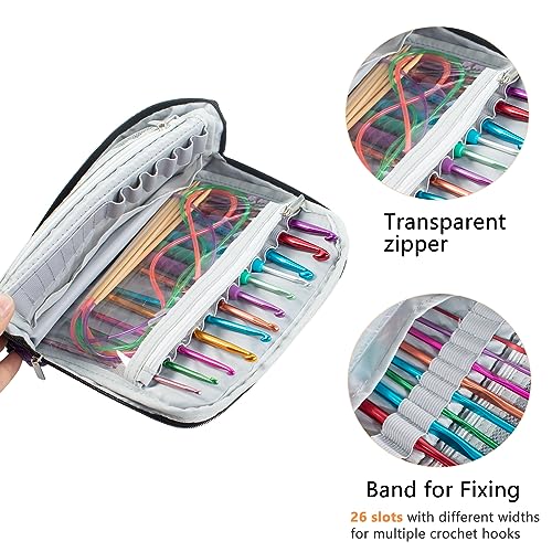 MYBAGZING Crochet Hook Case - Stand Up Organizer - Unique Design - Knitting & Crochet Supplies Holder - Image 4