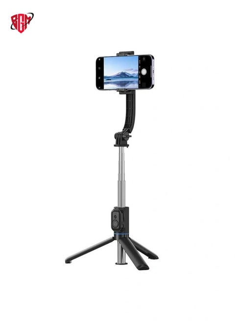 ZGA S01 Bluetooth Remote Control Detachable Tripod Selfie Stick(Black)