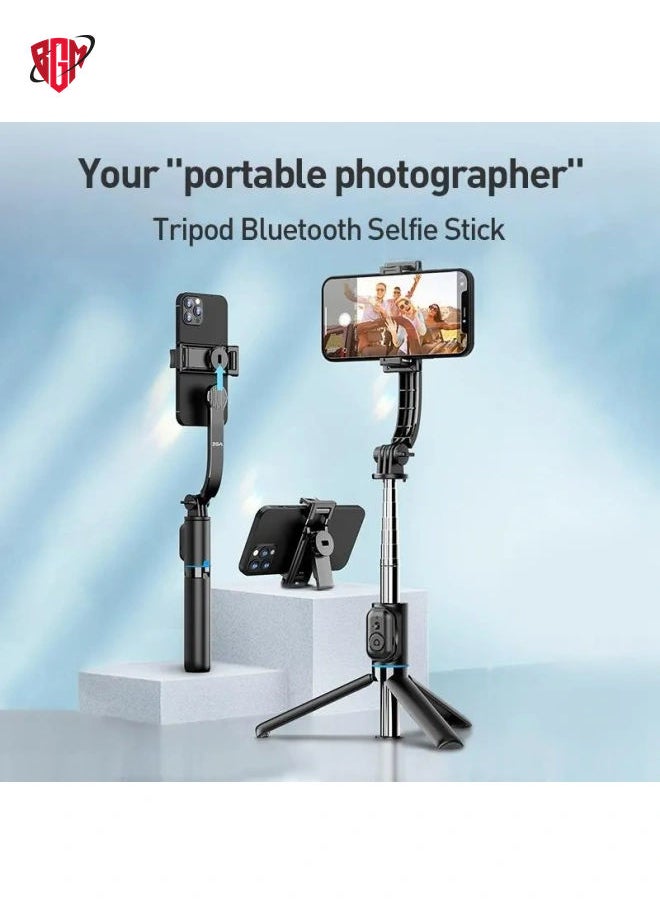BGM - ZGA S01 Bluetooth Remote Control Detachable Tripod Selfie Stick(Black) - Image 1