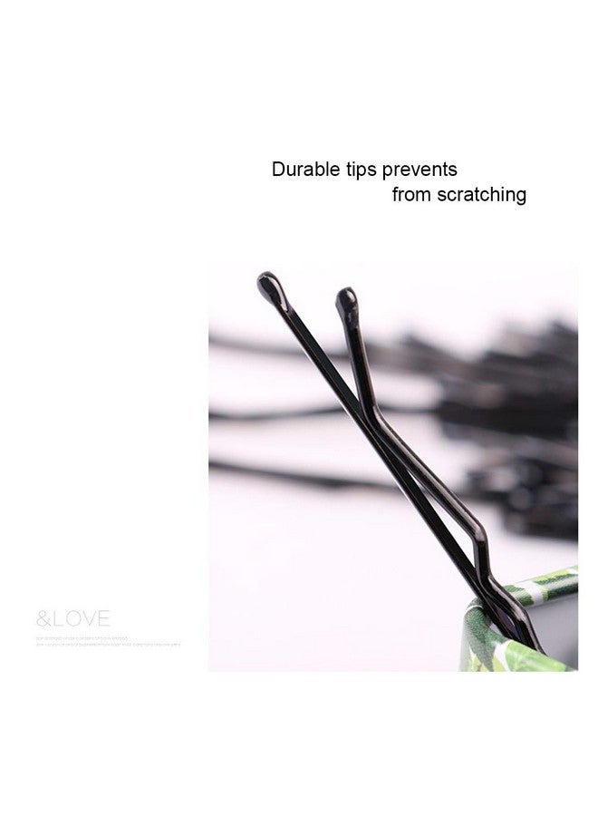 MAORULU Hair Bobby Pins Black With Cute Case 200 Ct Bobby Pins For Buns Premium Hair Pins For Kids Girls And Women Great For All Hair Types 2.16 Inch (Black) - Image 5