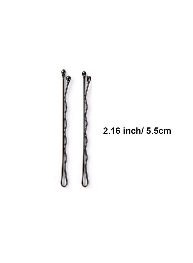 MAORULU Hair Bobby Pins Black With Cute Case 200 Ct Bobby Pins For Buns Premium Hair Pins For Kids Girls And Women Great For All Hair Types 2.16 Inch (Black) - Image 3