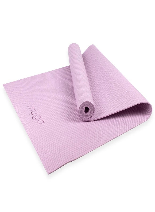Myga Entry Level Yoga Mat,Eco-Friendly Mat for Yoga, Pilates, Stretching and Fitness, Non-Slip and Lightweight, Great for Travel for Home, Gym or Studio,68.1" x 24",Lilac - Image 1