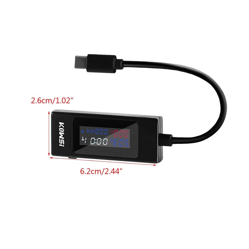 Voltage & Current Tester Meter USB Capacity Working-Time Ammeter Voltmeter Power-Bank Charger Detectors Easy Voltage and Current Tester USB Capacity Working-Time Ammeter Voltmeter Power-Bank - Image 5