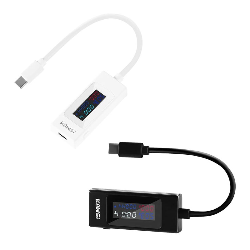 Voltage & Current Tester Meter USB Capacity Working-Time Ammeter Voltmeter Power-Bank Charger Detectors Easy Voltage and Current Tester USB Capacity Working-Time Ammeter Voltmeter Power-Bank - Image 4