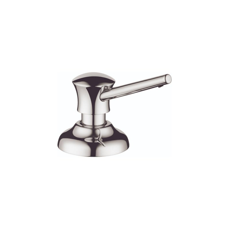 hansgrohe Bath and Kitchen Sink Soap Dispenser, Traditional Premium 2-inch, Classic Soap Dispenser in Chrome, 04540000 - Image 5